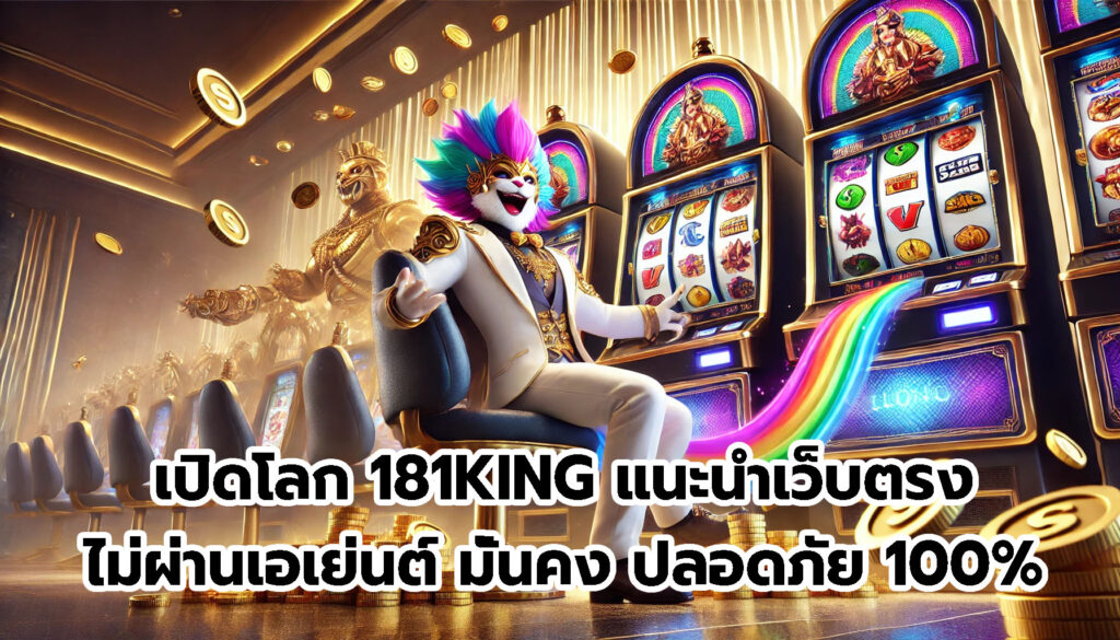 181KING เว็บตรงคาสิโนออนไลน์ เล่นง่าย ปลอดภัย มั่นใจได้